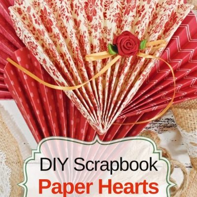 Easy paper hearts wall hanging